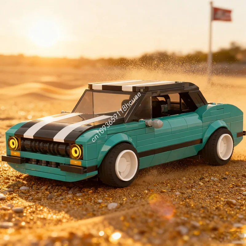 

285 деталей MOC Forded Escort Restomod City Champions, конструктор, творческая идея, развивающая игрушка, рождественский подарок, кирпичики для сборки, подарок на день рождения