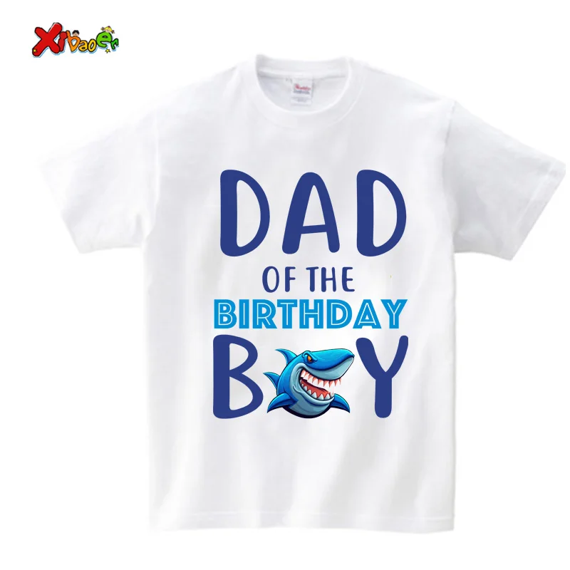 Family Shirts Matching birthday boy Clothing Family Outfits Shark T Shirt Kids Party Custom Name TShirt Clothes Family Look 10th