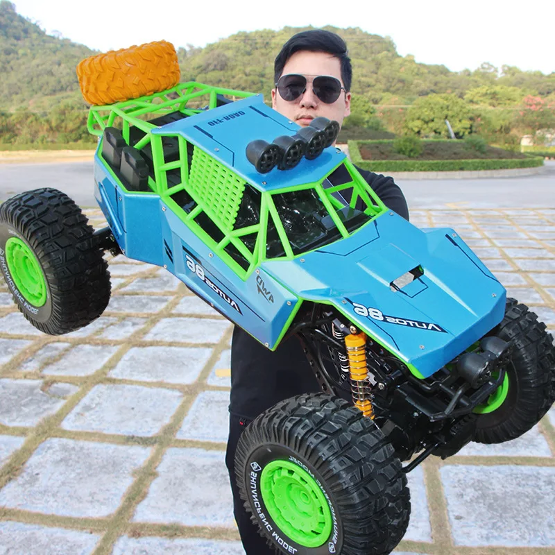 Super Large Alloy Remote-controlled Off-road Vehicle 1:8 Climbing Vehicle Four-wheel Drive Mountain Monster Off-road Vehicle Toy