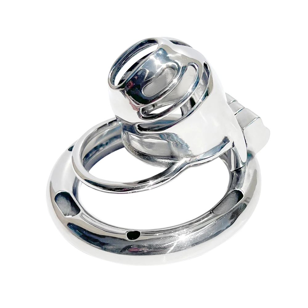 Mechanical Multi-functional CB Chastity Cage for Men, Penis Lock Device with Genital Restraint, Adjustable Semen Lock for Bondag