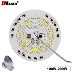 220V LED High Bay Light Plate 100W 150W 200W Full Power Smart IC Driver SMD2835 Doide Source Panel For Factory Lamp Replace DIY