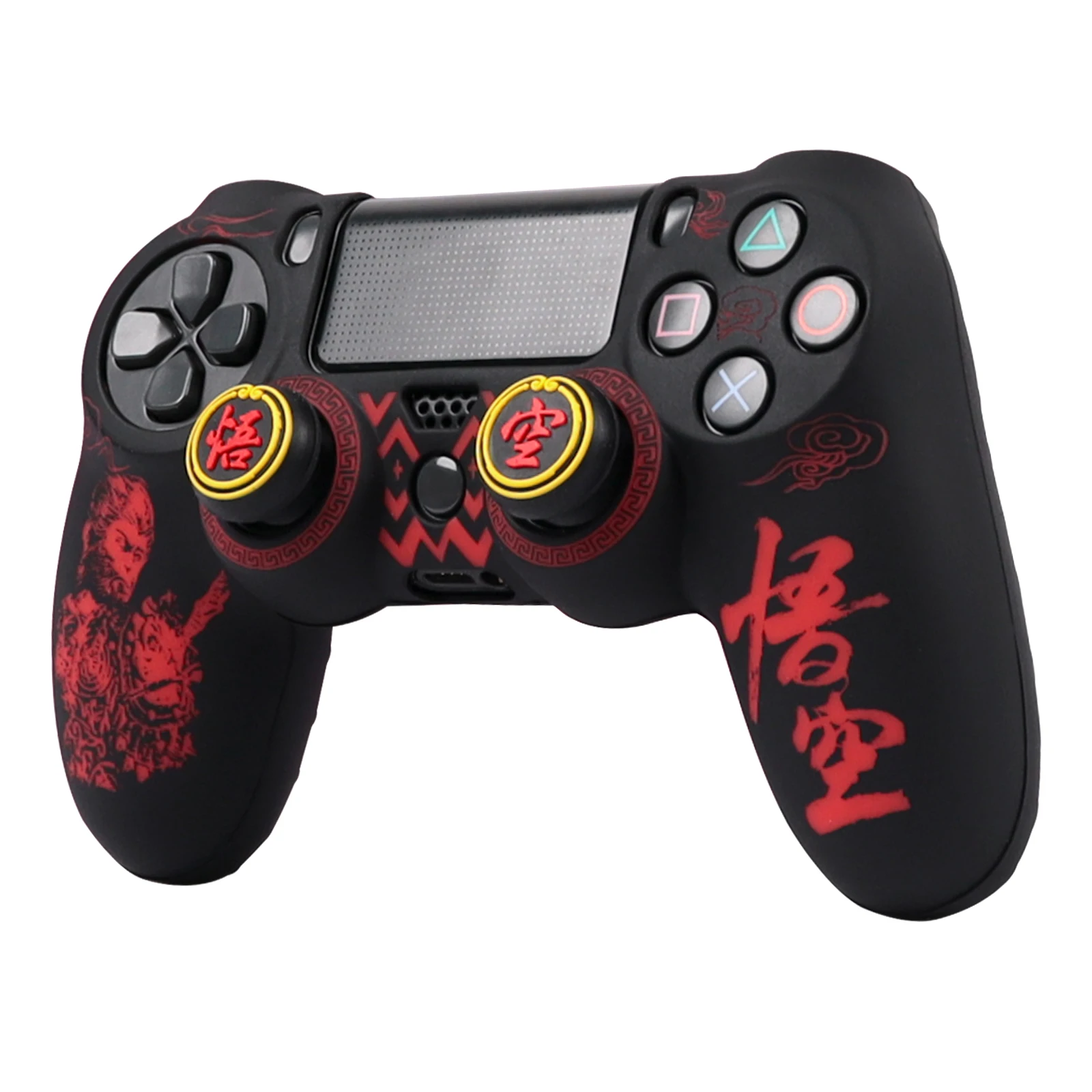 Soft Silicone Protective Case Cover For Playstation 4 Controller Skin Gamepad Games Accessories For PS4 Control with Joystick Ca