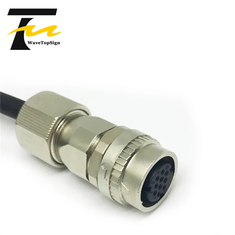 WaveTopSign Servo Motor Encoder Cable JZSP-CVP01-03-E JZSP-CVP01-05-E JZSP-CVP01-10-E  for Yaskawa  SGMGV 5 7 Series