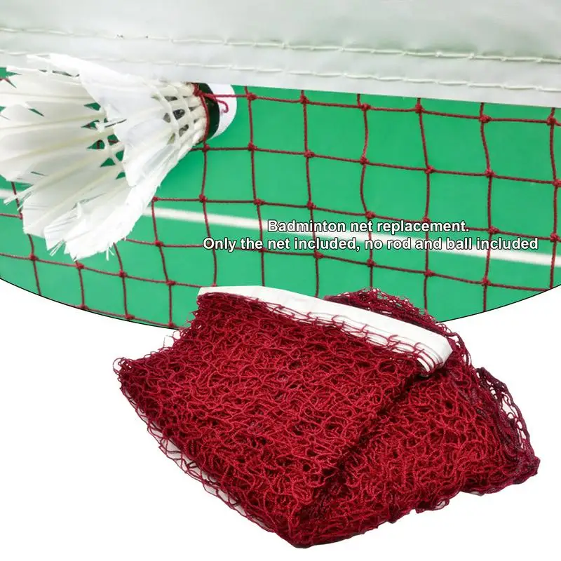 Filet de badminton standard pour l'entraînement sportif professionnel, filet de tennis en plein air durable, filet de volley-ball en maille, remplacement d'exercice