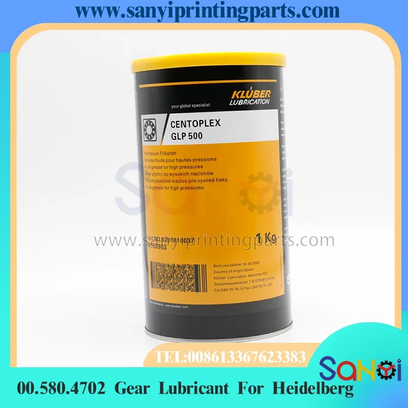 

Made in China 00.580.4702 Liquid Gear Grease Lubricant HP2 GLP500 For Heidelberg CD74 XL75 SM52 SM74 PM74 SX74 Machine Parts