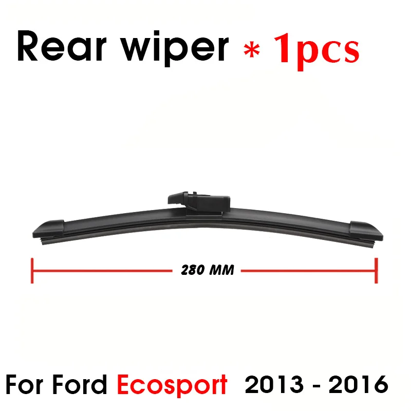 Car Wiper Blade Rear Back Window Windscreen Windshield Wipers Auto Accessories For Ford Ecosport Hatchback 280mm 2013-2016