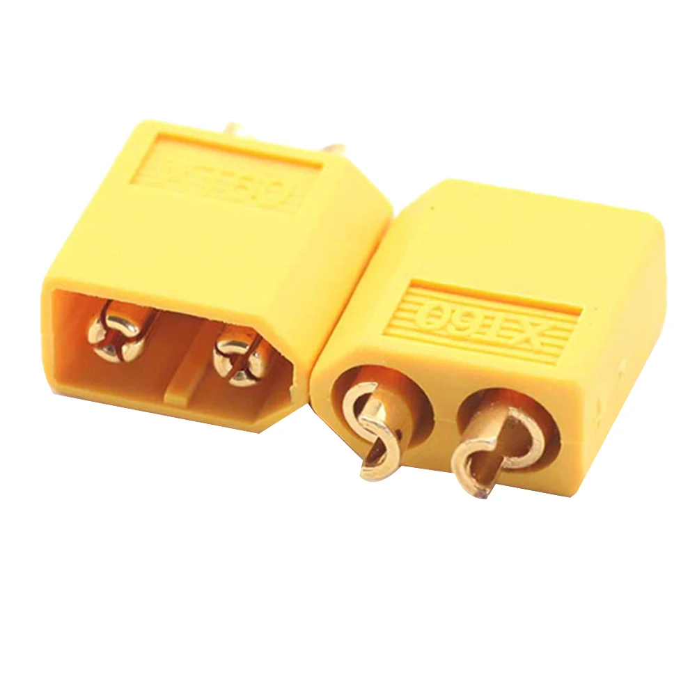 Conectores T Plug para Bateria RC, Plugs Femininos Masculinos, RC Drone, Avião, Acessórios para Carro, XT60-60, 10 Par