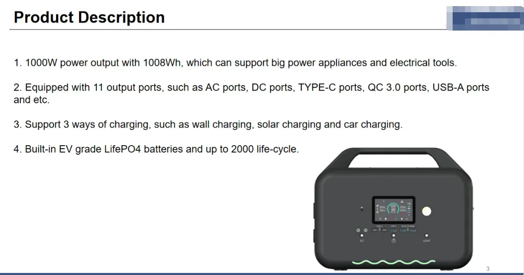 Super carga ups banco de energia de armazenamento de energia solar ao ar livre 800w 1000w 2000w 3000w bateria lif·epo4 220v portátil