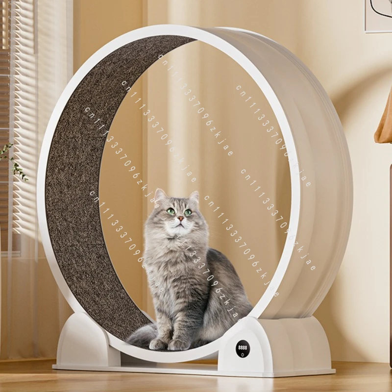 New Cat Treadmill ABS Material Cat Treadmill with Digital Display Cat Fitness Training Roller Treadmill Pet Toys Silent Wheels