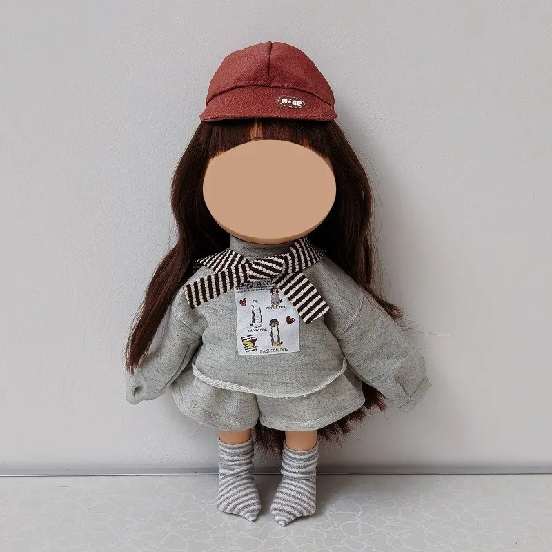 

24cm doll clothes,fashionable plush dress set,children toy