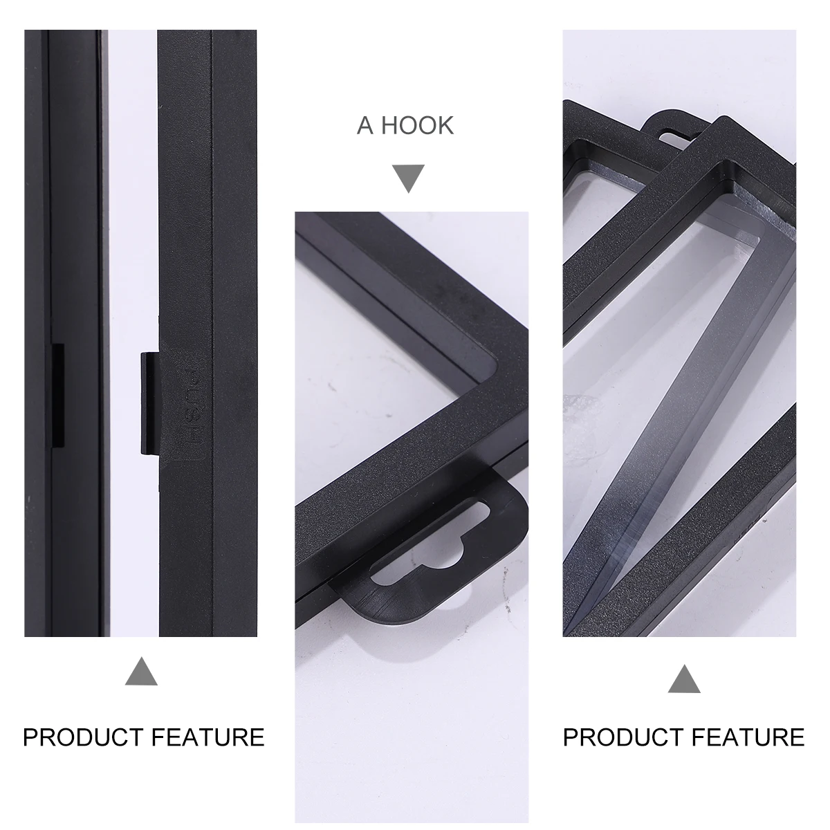 

2Pcs Jewelry Display Stand Clear Floating Holder for Necklace Ring Earring Storage Case Organized Pe Frame Compact 180x90x20mm