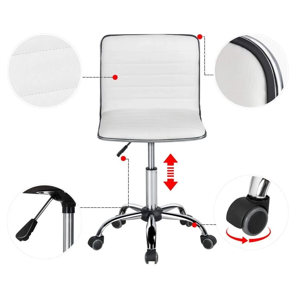 Table de manucure portable et pliable, bureau à ongles, poste de travail pour spa, salon de beauté, étude sans bras réglable à dossier bas, 37 po