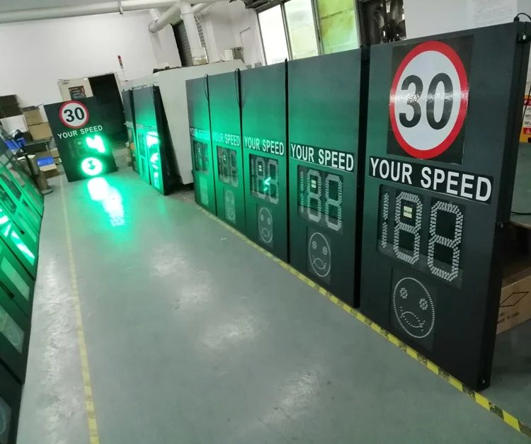 Factory Direct LED Speed Display Panel Solar Powered Radar Speed Limit Sign Electronic Traffic Signs