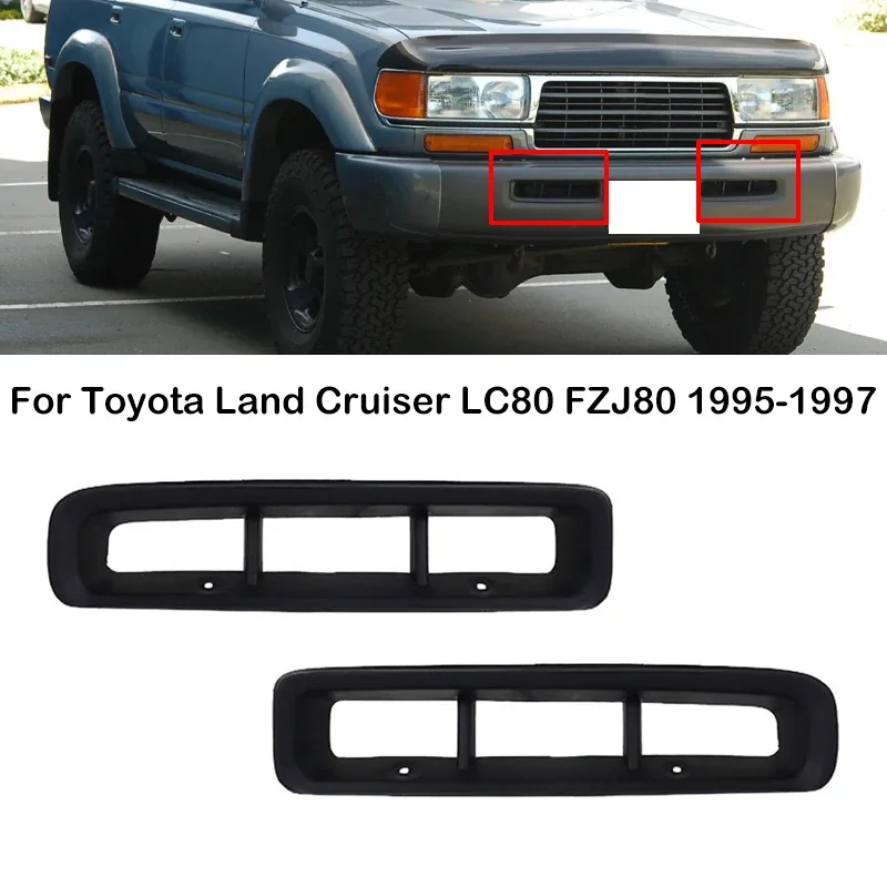 

For Toyota Land Cruiser 80 LC80 4500 FZJ80 1995 1996 1997 Car Front Bumper Trim Lid Front Bumper Grille Frame Decoration Trim