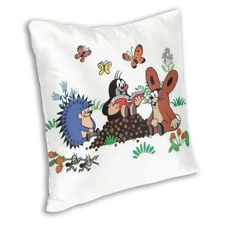 Soft Mole Krtek Cartoon Comic Throw Pillow Case Home Decorative Cute Little Maulwurf Cushion Cover Pillowcover for Living Room