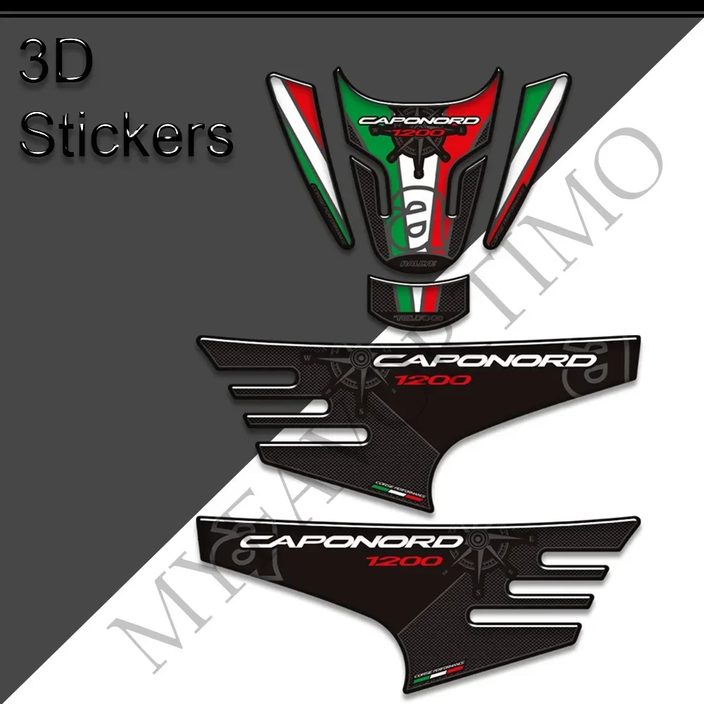 

Motorcycle Tank Pad Grips Kit Knee Decals Protector Protection For Aprilia Caponord 1200 Rally