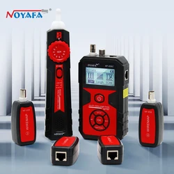 Noyafa NF-858C Tester per cavi di rete con funzione VFL LCD Digital Cable Tracker Line Finder di rete Wire Tracker PoE Checker