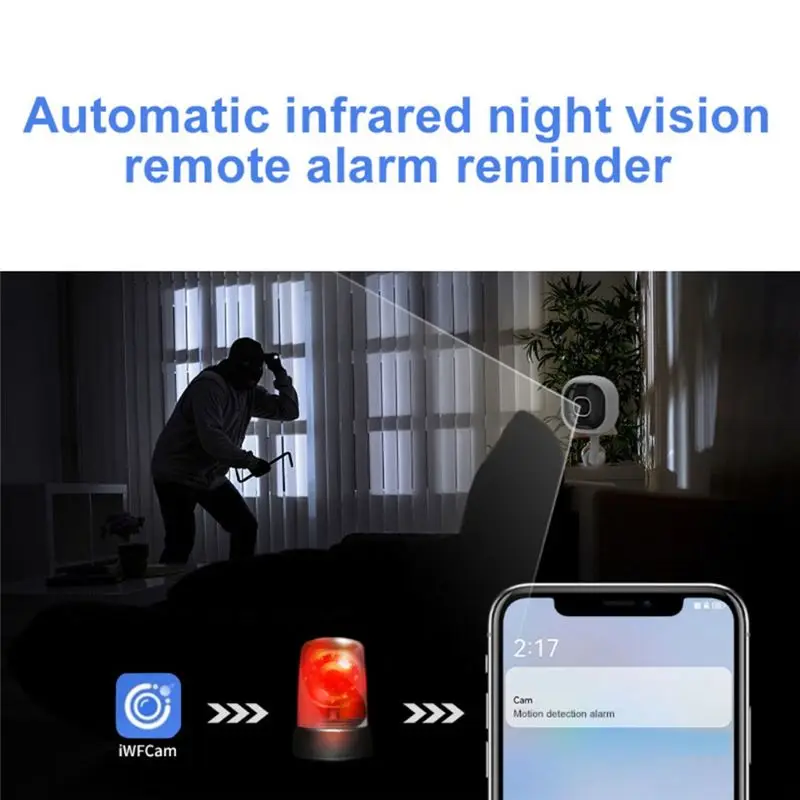 A98E-Wifi 보안 카메라 1080P 베이비 모니터 카메라 가족 보안 보호 A3 적외선 야간 카메라