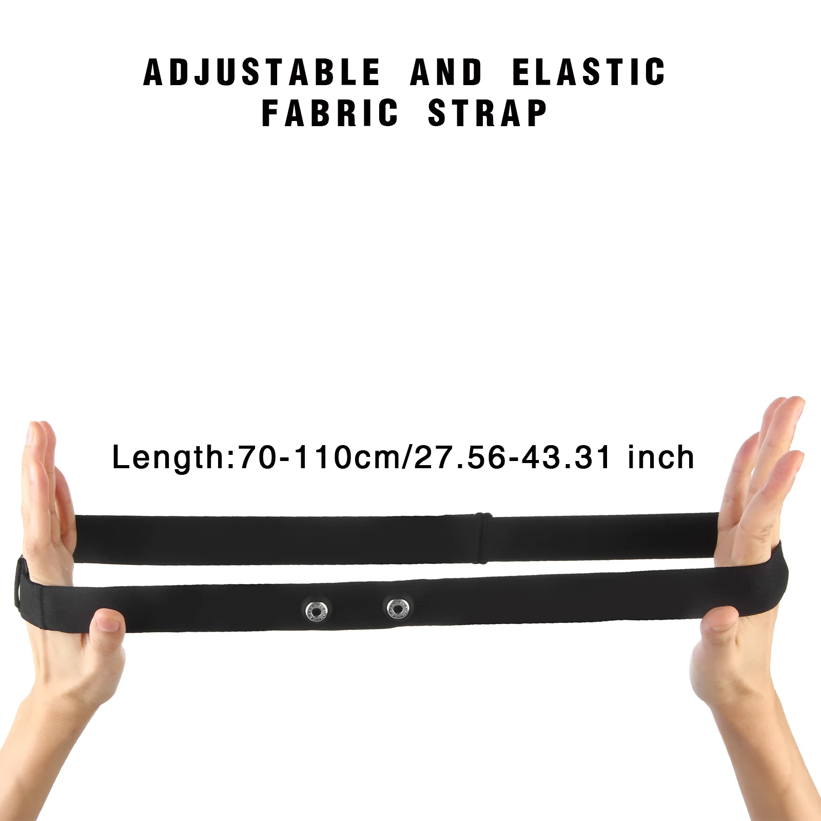 حزام صدر بديل لمراقبة معدل ضربات القلب من Fitspur متوافق مع Polar H9، H10 Coospo Wahoo Garmin Fitcent PolarLab