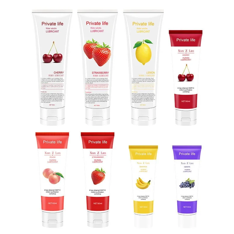 SC 30/60ml Men/Women Sex Lubricant Peach/Strawberry/Banana/Grape.Cherry Sex Oil Gel Adults Oral Products Fruit Flavor Cream