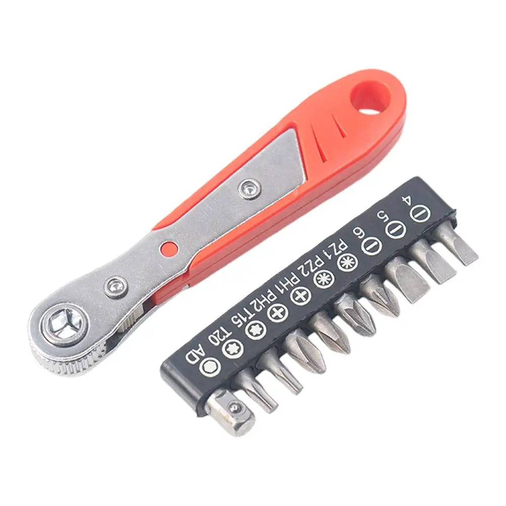 Mini 36 Tooth Ratchet Screwdriver Narrow Small Space Maintenance Operation Batch Head Socket L-shaped Turning Wrench