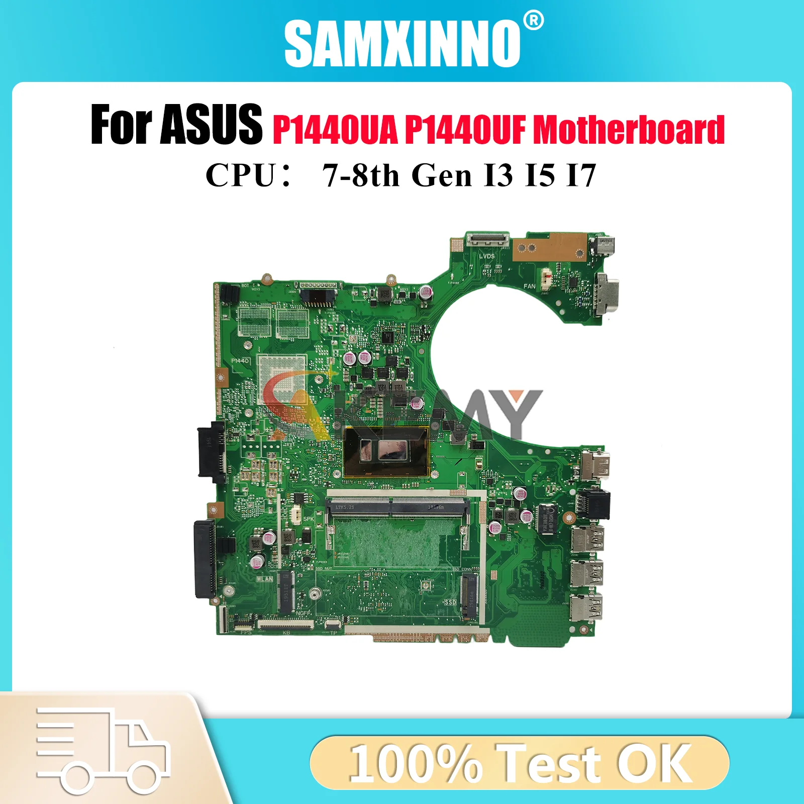 

P1440UA Материнская плата для ноутбука ASUS ProArt P1440UA P1440UF P1440U Материнская плата для ноутбука с процессором I3 I5 I7 100% тестирование ОК быстрая доставка