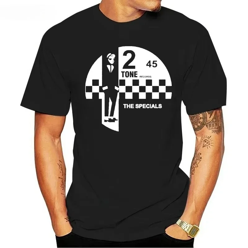 

Short Sleeve Summer Style The Specials 2 Tone Records T Shirt Ska Rare Trojan male tee men summer cotton Streetwear Casual Trend