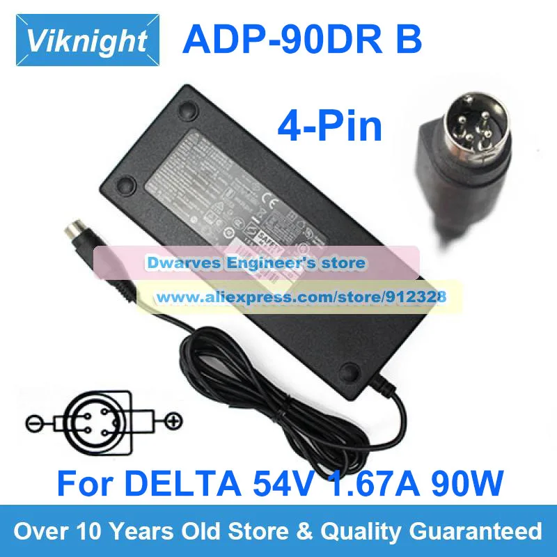 

Genuine 54V 1.67A 90W AC Adapter ADP-90DR B Laptop Charger For Delta ADP-90CR B Power Supply 4-pin