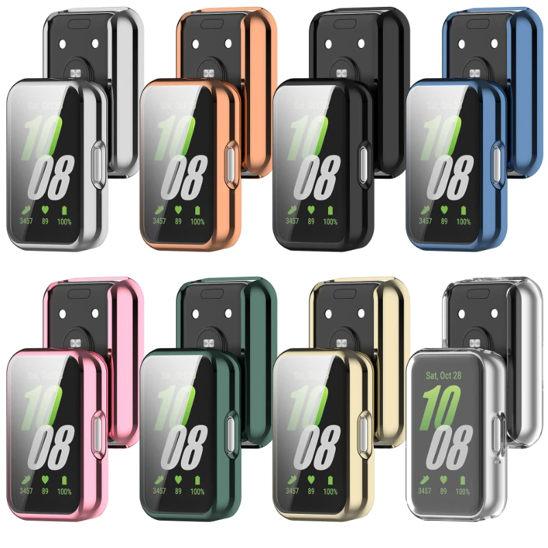 Funda enchapada para Samsung Galaxy Fit 3, Protector de pantalla de TPU suave para Samsung Galaxy Fit 3, cubierta de parachoques de cobertura