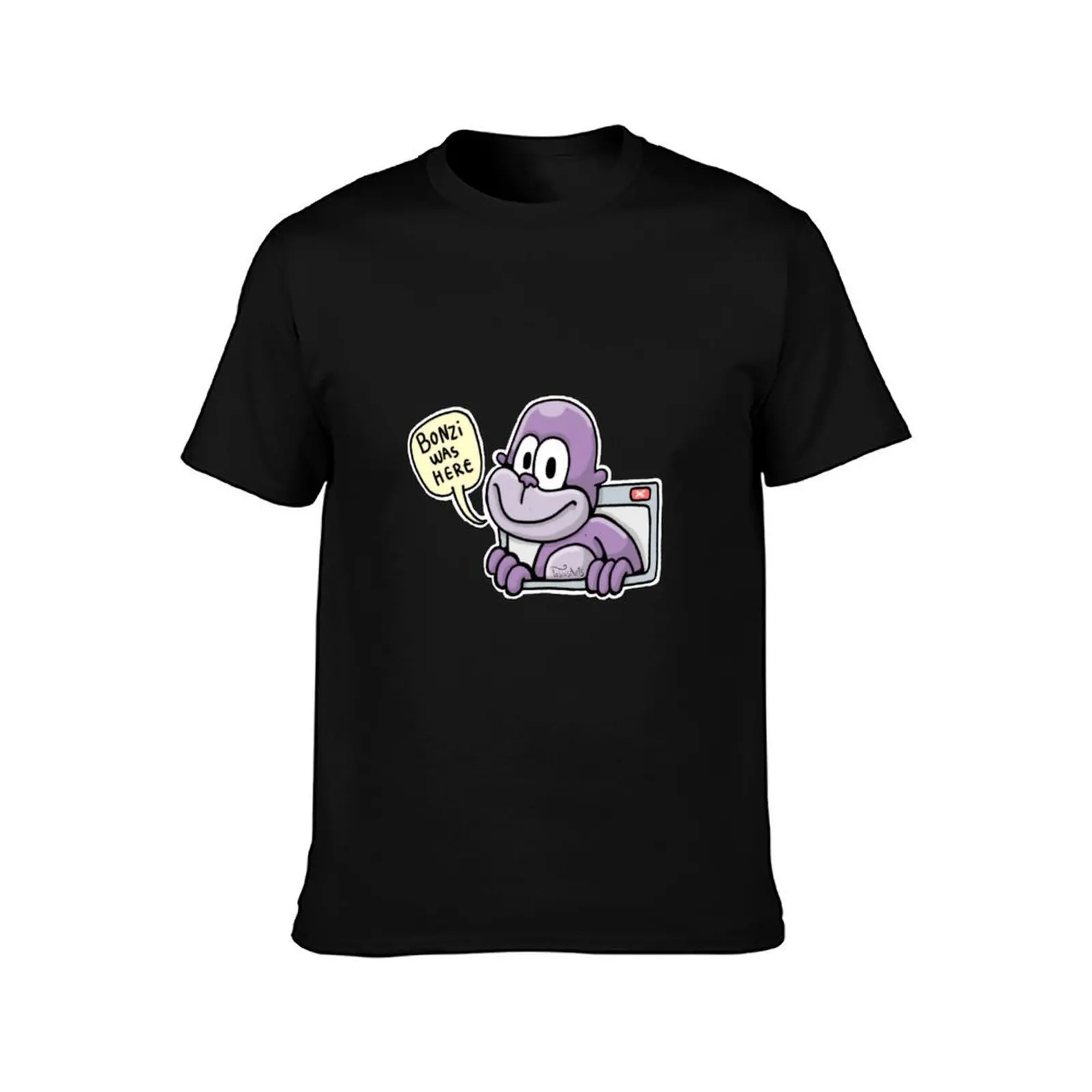 تي شيرت بونزي كان هنا تي شيرت للرجال برسومات مضحكة تي شيرت قطني للرجال #2