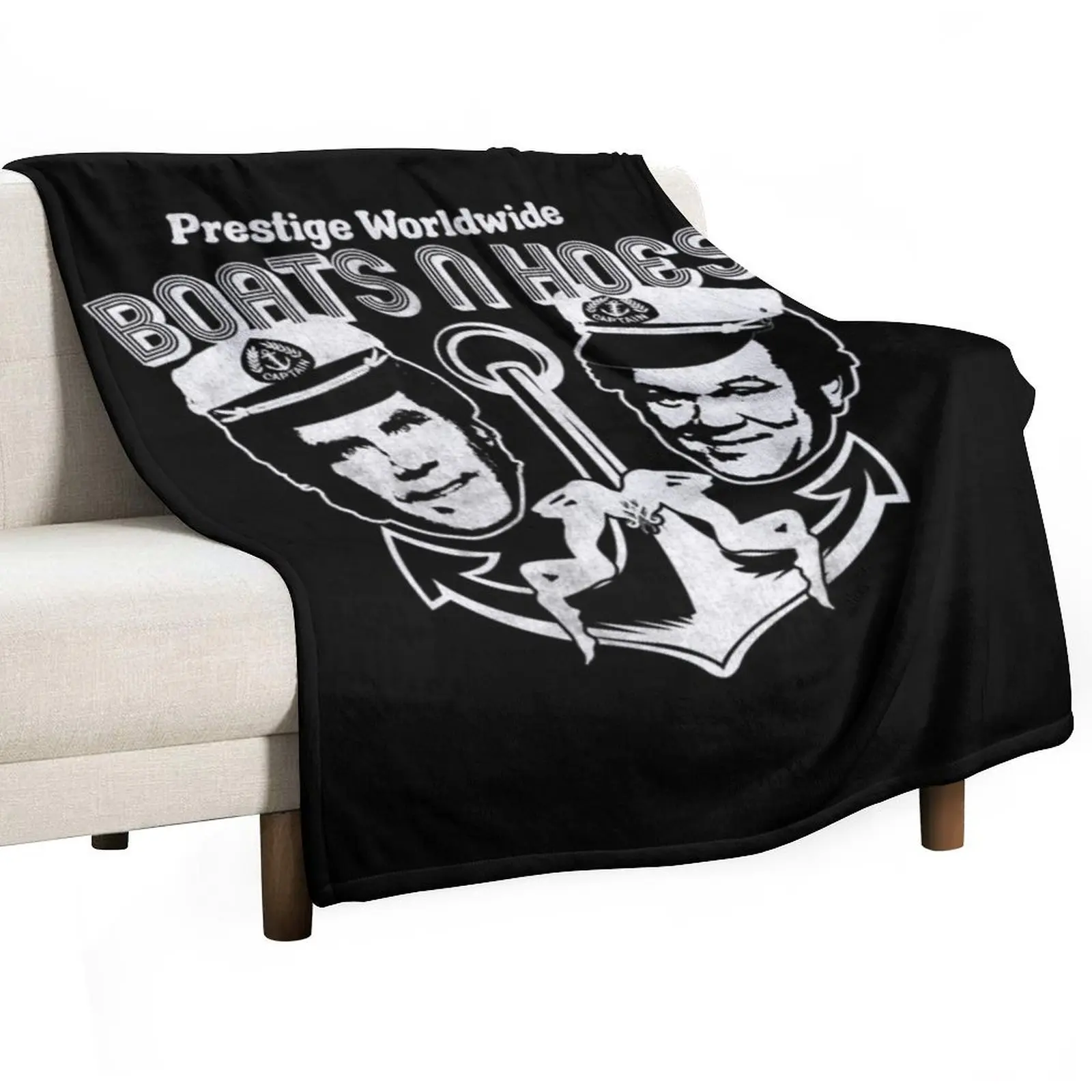 Step Brothers T-ShirtBoats N Hoes Step Brothers Throw Blanket Hairys halloween Sofa Quilt Plaid Hairy Blankets