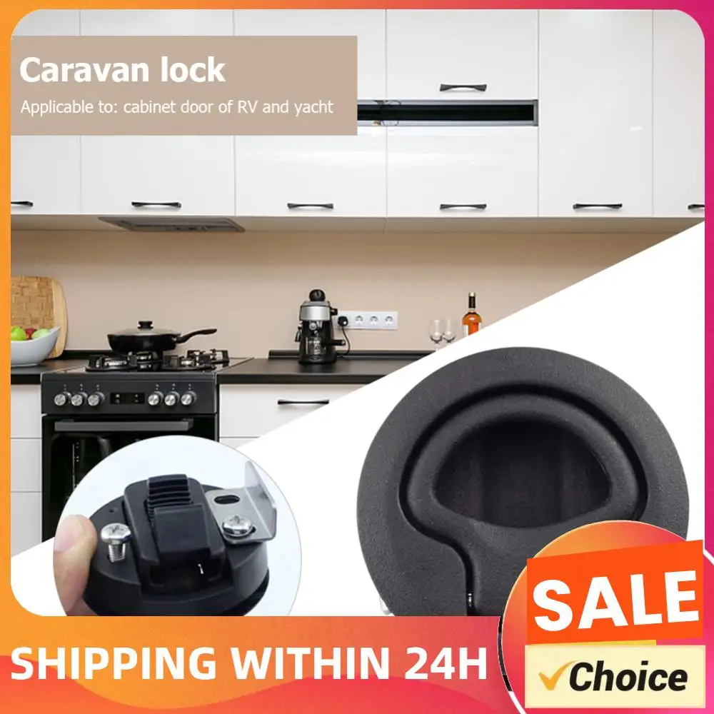 

Pull Slam Latch Flush for Boat Marine Deck Locker Plastic Boat Accessories Marine Round