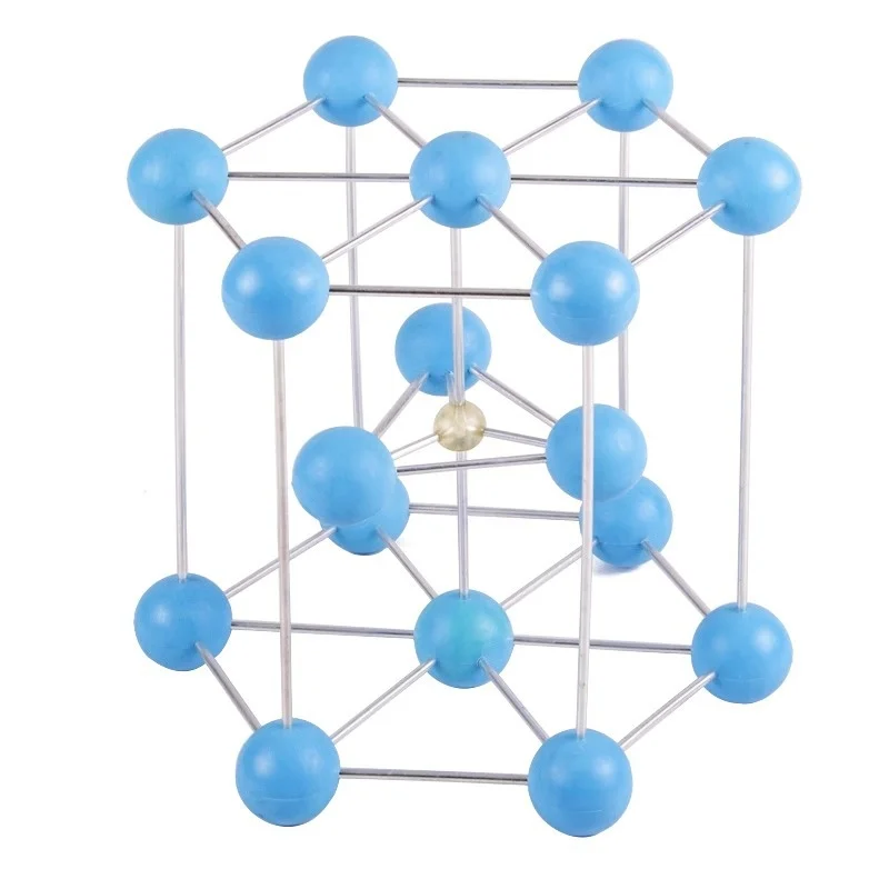 Metal crystal model Chemistry Common metal structure demonstration teaching AIDS crystal cell ball stick model two-color large J