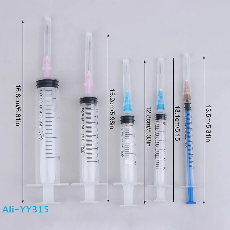

【Y】5PCS Glue Applicator Syringe With Blunt Tip Needle And Cap, For Liquid, Glue, Ink, Perfume, Lip Gloss Making