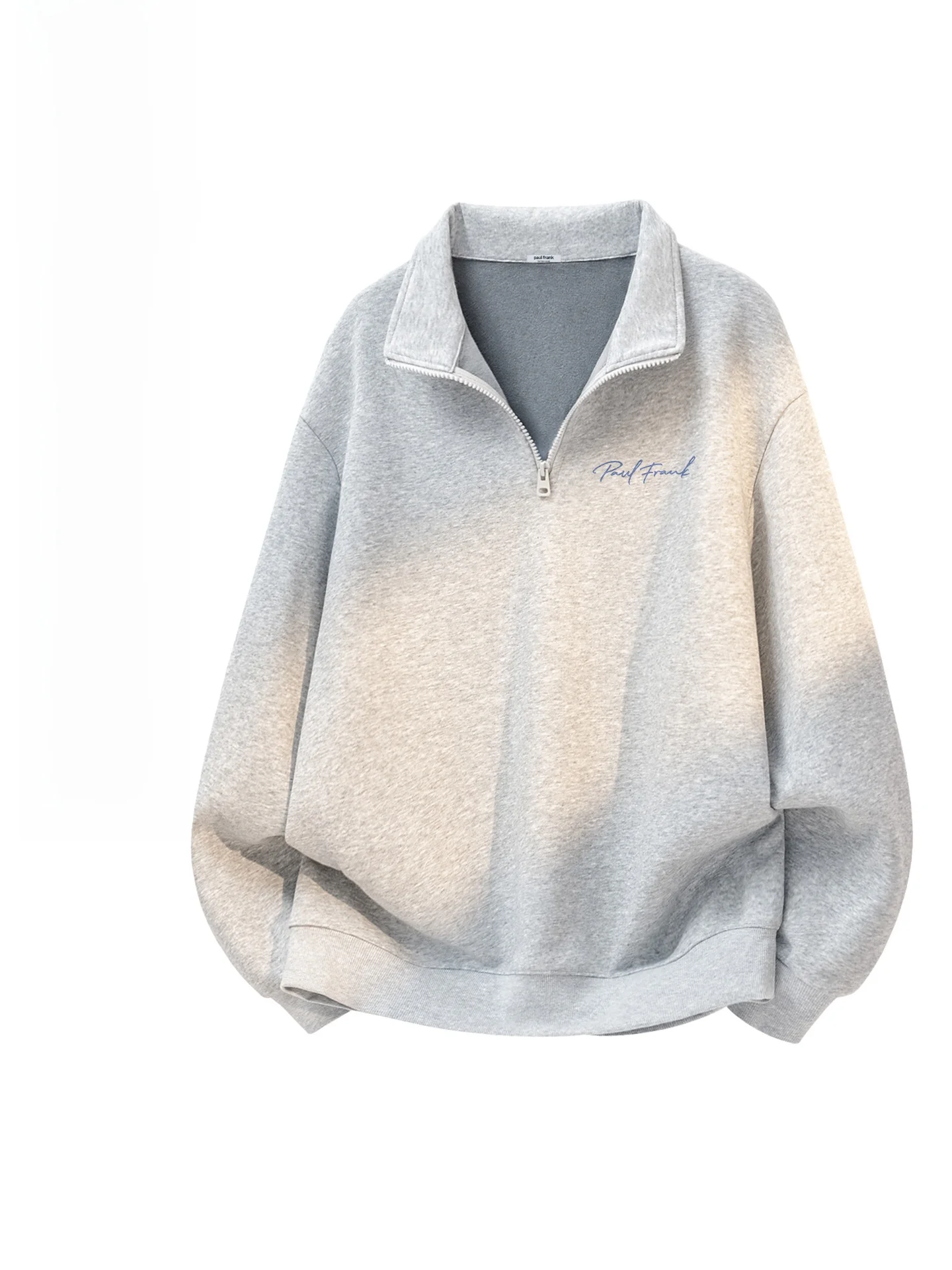 

Men's Fce Lined Hoodie Zip up Winter Jaet Large Mouth Monkey Design Casual Warm Thiened Long Sve Sweatirt