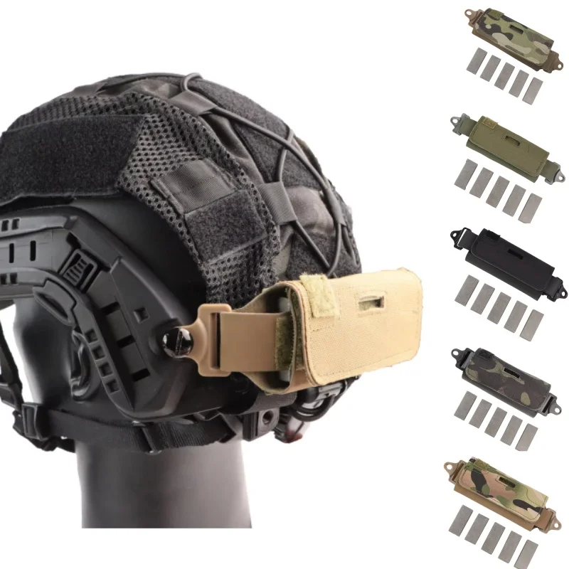 BOOIU Airsoft Tactical Helmet NVG Counterweight Pouch with 5 Counter Blocks for OPS Core Fast BJ PJ MH Helmet Accessory
