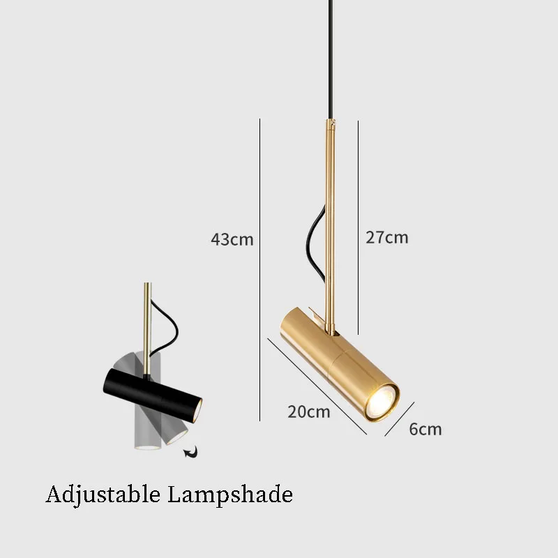 Imagem -05 - Sandyha-nordic Modern Pendant Lights Lustres Led Lâmpadas de Ferro Suspenso Tubo Longo Luminárias para Jantar e Sala de Estar Gu10