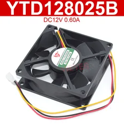 Nieuwe 8Cm Vierkante Ventilator Ytd128025b Dc 12V 0.60a 3Pins Koeling