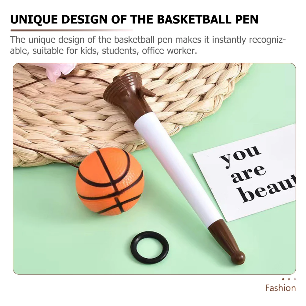 

6 шт., баскетбольная шариковая ручка, удобная ручка, эргономичный дизайн, пластиковые ручки для детей, студентов, офисных работников, яркий цвет, новинка, весело