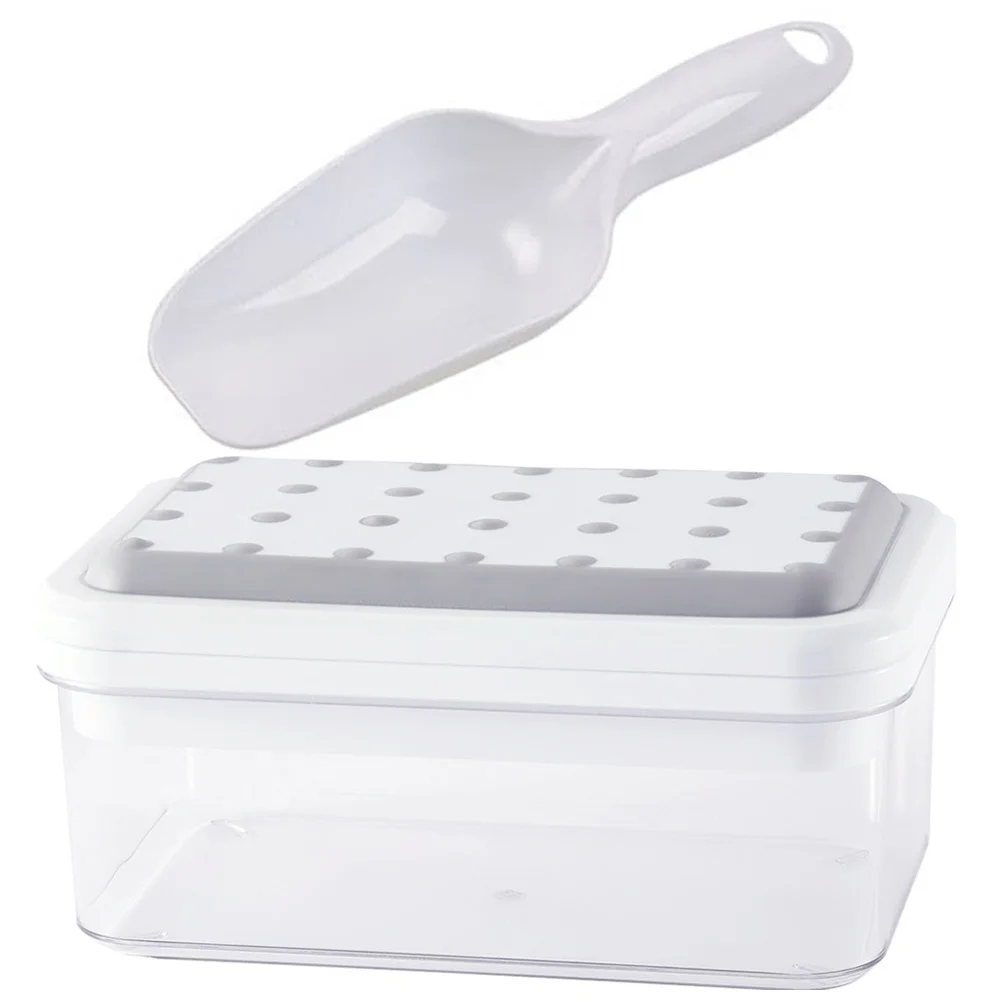 

1Set Pressed Ice Cube Mold Tray 28-Cavity Round Shape for Freezer Reusable Plastic Ice Ball Maker Convenient Kitchen Tool