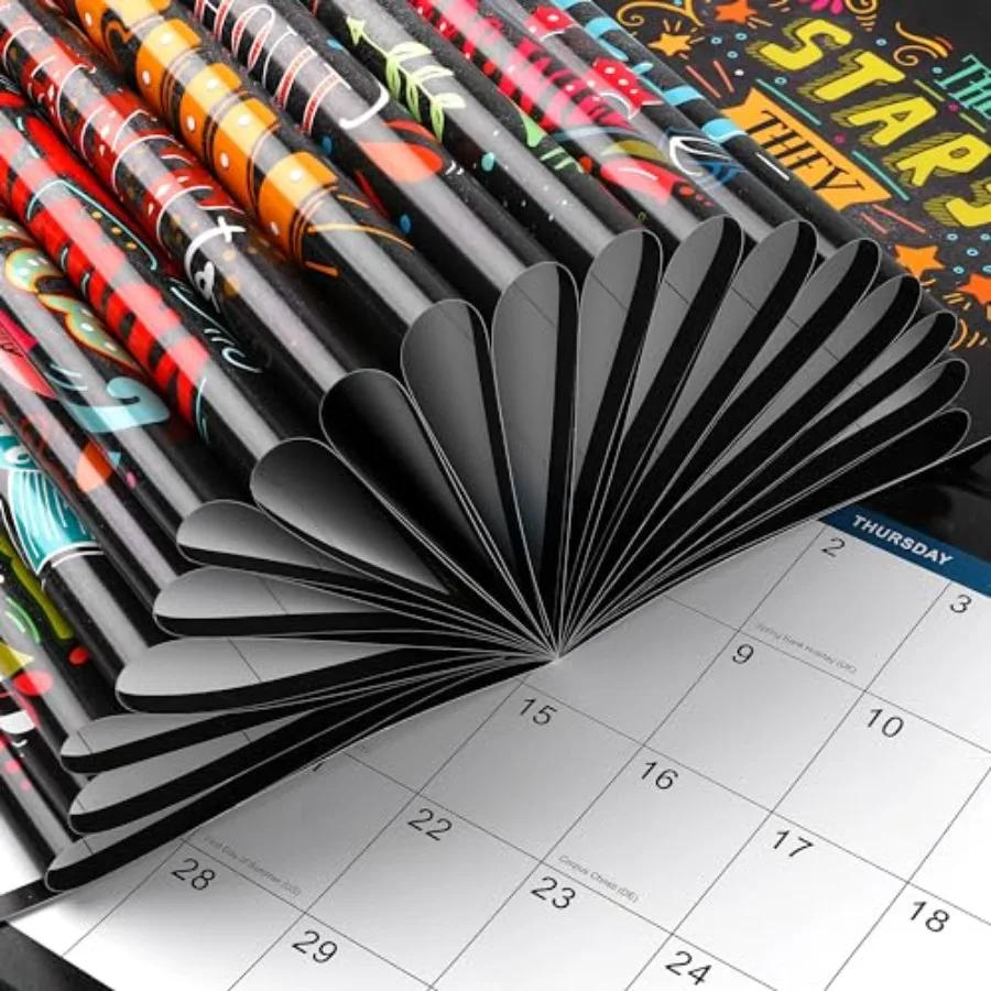 Calendario 2026 Calendario da parete 2026 2026 gennaio 2026 dicembre 2026 12" x 24" Aperto Calendario da parete 2026 12 mesi Blocco non incollato Motivatiol C