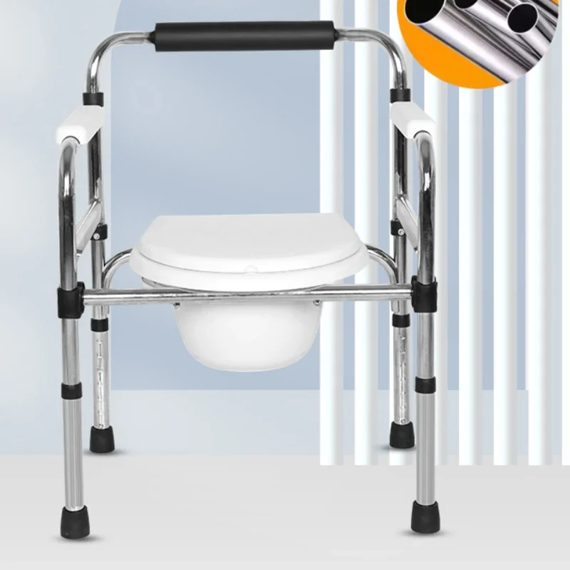 Bedside Potty Chairs Bathroom Chair Folding Portable Stool Tabouret Pliable Shower De Douche Use Older Adult Bath Toilet Home