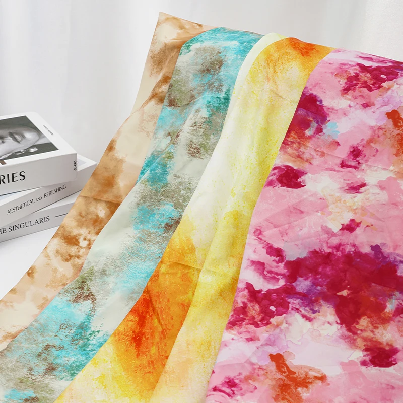 Sewing Tie Dye - Tissu imprimé tie-dye doux et respirant