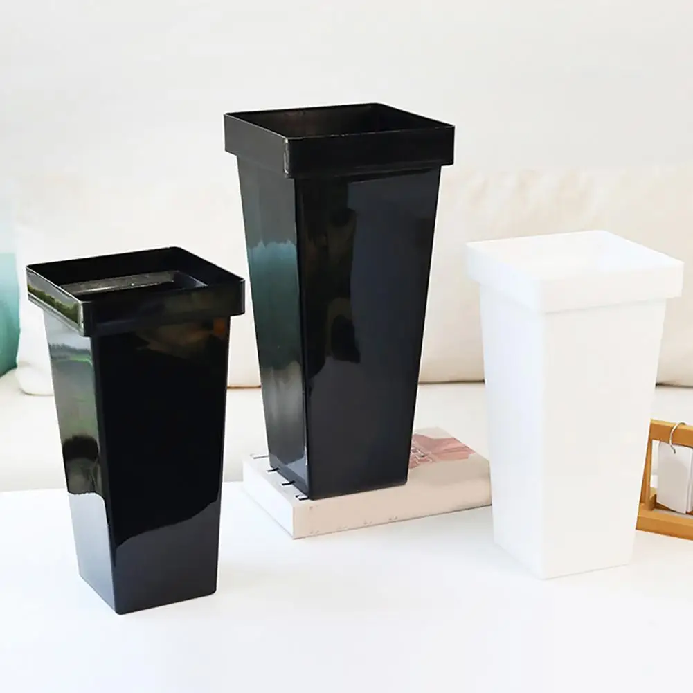 Flower Bucket Weather-Resistant Plastic Outdoor Indoor Balcony Planter with Inner Pot Home Decor for DIY Room