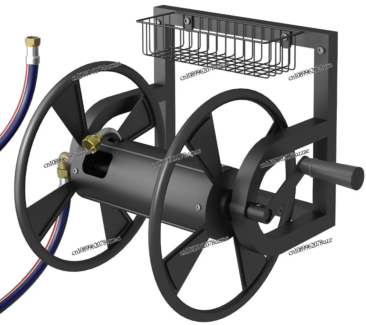 

Outdoor Garden Hose Reel Wall Mount, Heavy Duty Water Rack Winding