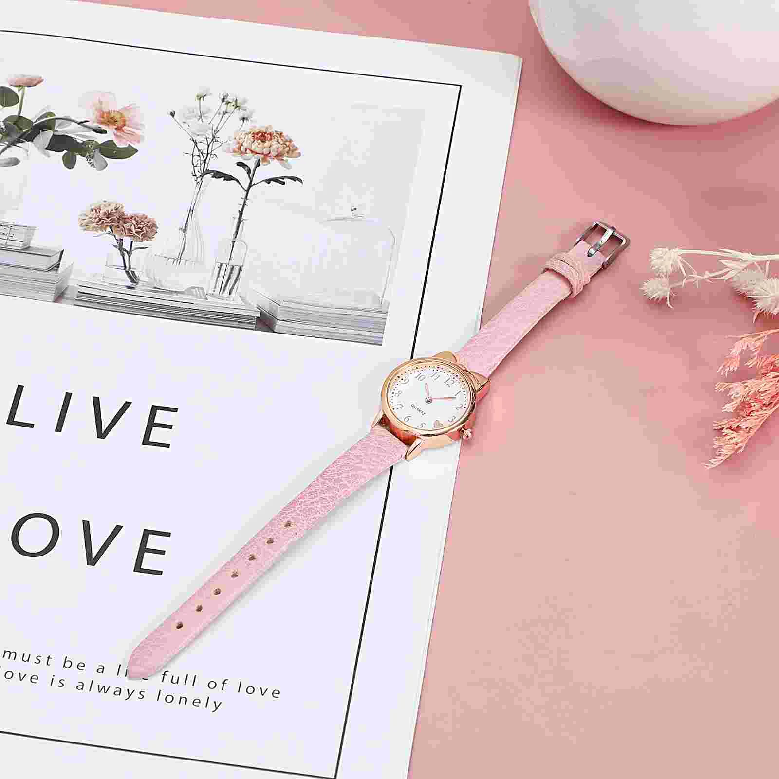 Orologio decorativo luminoso per studenti Ragazze Orologi dai 8 ai 12 anni Rosa Casual Miss