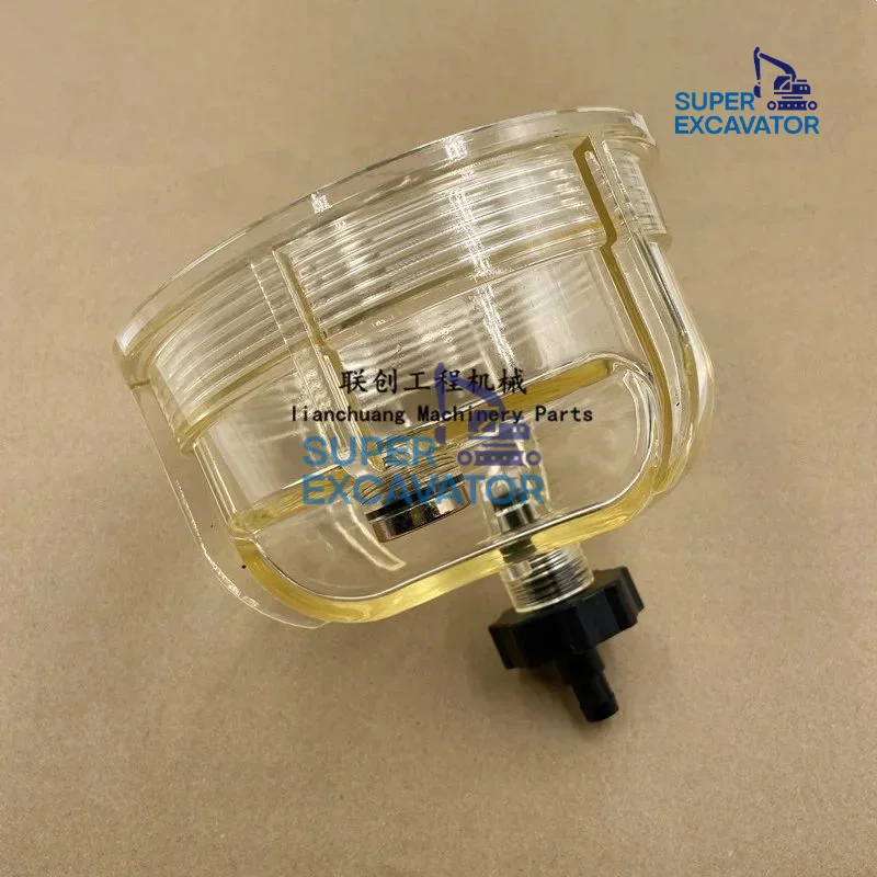 For Sany SY195/205/215/235/245-10 Oil-water separator filter Cup Diesel water accumulation Cup excavator Parts