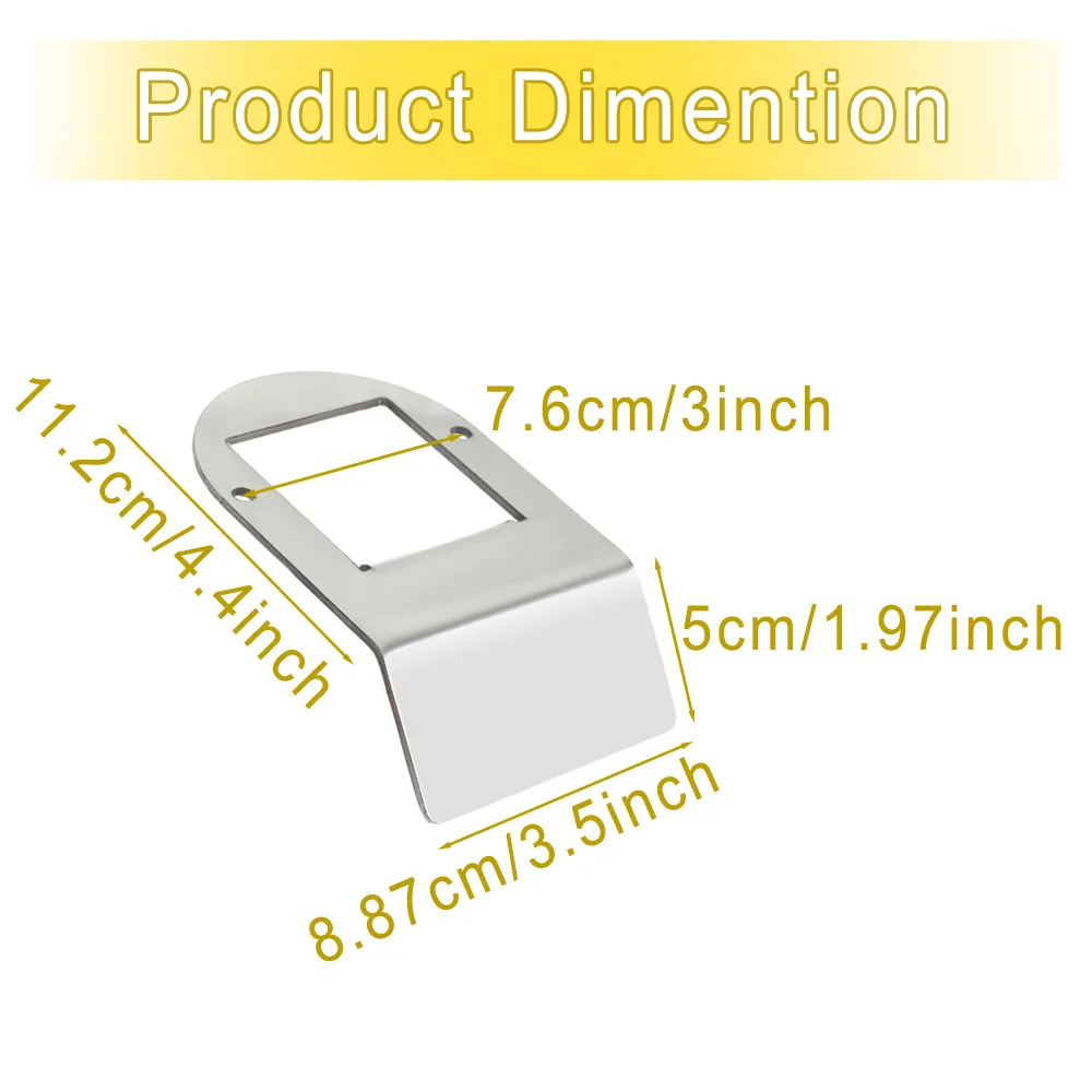 For Most Trucks RVs Trailers Watermelon Under Glow Frame Bracket Kit Stainless Steel Watermelon Frame Bracket Angled Mount