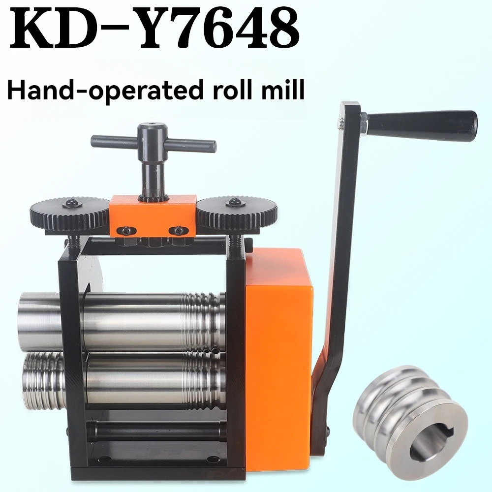 Jewelry Press 3-in-1 Functionality, Gear Ratio 1:2 Ideal for Crafting Metal Jewelry Sheets Squares Wires and Semicircles