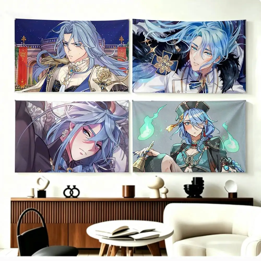 NU Carnival E-Edmond  Flags Wall Hanging Background Art Banner for Bedroom Home Outdoor Decor